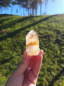 Quartzo Golden Healer Extra com Pirita