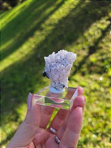 Canga Rosa com Turmalina Azul