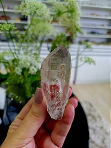 Quartzo Lemuriano com Rutilos Dourados