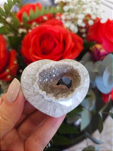 Coração de Ágata Cristalizado