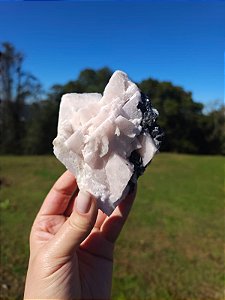 Calcita Mangano com Galena  (reagente a luz UV)