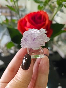 Flor de Cristal com Ametista