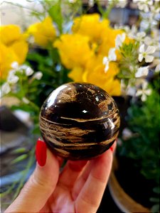 Esfera de Âmbar Azul