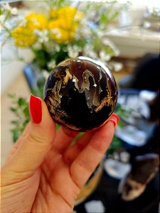 Esfera de Âmbar Azul