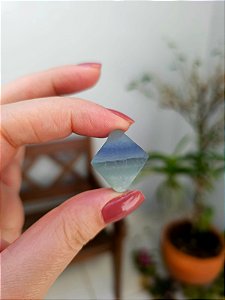 Fluorita Octaedro Azul Extra