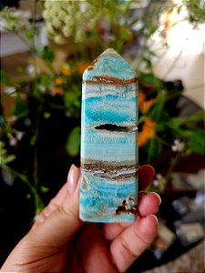 Ponta de Aragonita Azul