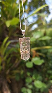 Pingente Quartzo com Rutilos