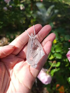 Colar Longo Quartzo Turmalinado