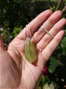 Colar Médio Calcita Verde