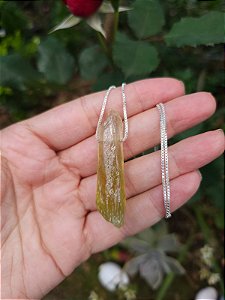 Colar Médio Calcita Verde