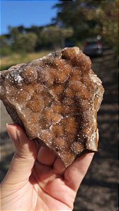 Calcedônia Dourada Sacaroidal