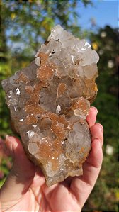 Drusa de Cristal com Sugar Dourado