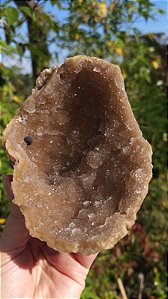 Geodo de Calcedônia Dourada