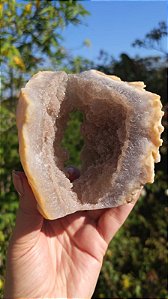Geodo de Calcedônia com Sugar