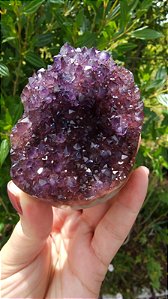 Drusa de Ametista Rosa e Lilás Uruguaia