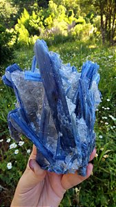 Cianita Azul com Quartzo