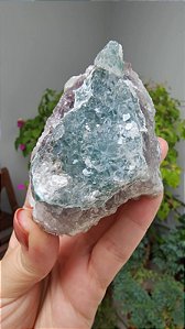 Drusa de Cristais com Ametista e Celadonita