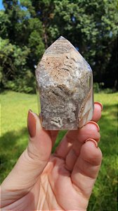 Quartzo com Lodolita e Rutilos