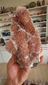 Drusa de Cristal Rosa
