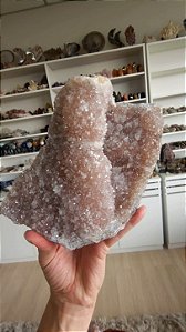 Drusa de Cristal Rosa