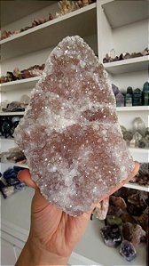 Drusa de Cristal Rosa