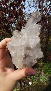 Drusa de Cristal com Hematita Autocurada