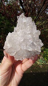Drusa de Cristal com Hematita Autocurada