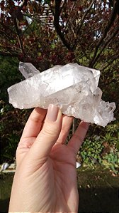 Drusa de Cristal com Hematita, Autocurada e Ponte para Dentro