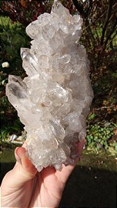 Drusa de Cristal com Hematita Autocurada