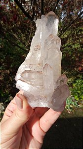 Drusa de Cristal com Hematita Autocurada