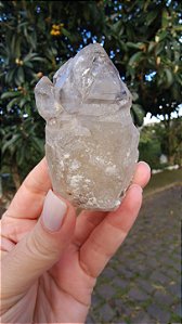 Elestial com Mica e Bolha de Água