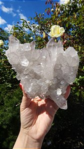 Drusa de Quartzo com Hematita