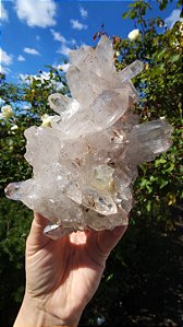 Drusa de Quartzo com Hematita