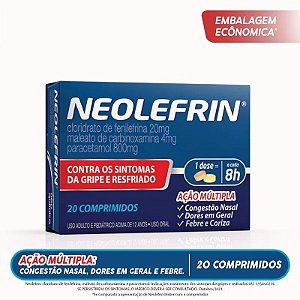 Neolefrin 800mg/20mg/4mg 20 Comprimidos