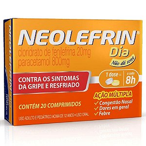Neolefrin Dia Com 20 Comprimidos