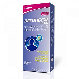 DECONGEX PLUS 12MG + 15MG - 12 COMPRIMIDOS