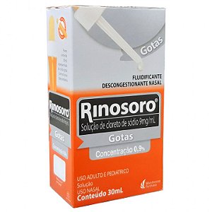 Rinosoro Gotas Nasal 9,0mg/0,1mg 30mL