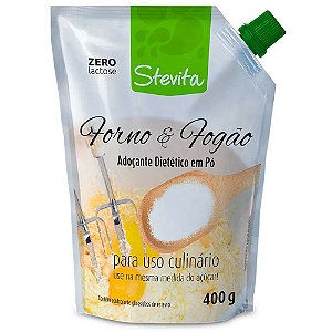 ADOÇANTE DIETÉTICO DE STEVIA FORNO E FOGÃO 400G - STEVITA