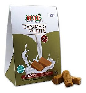BALA DE CARAMELO PURO LEITE DIET 90g - HUÉ