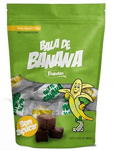 BALA DE BANANA  ZERO AÇÚCAR 120g - TROPDAN