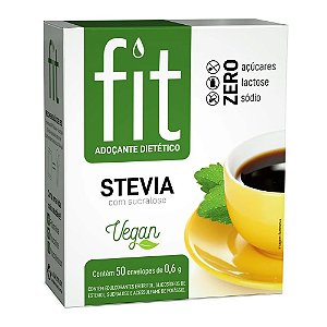 ADOÇANTE (SACHÊ) 50 ENVELOPES 0,6g C/ SUCRALOSE E STEVIA VEGANO FIT - STEVITA