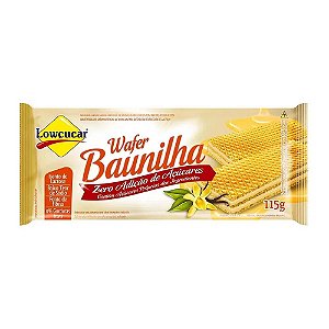BISCOITO WAFER BAUNILHA 115g - LOWÇUCAR