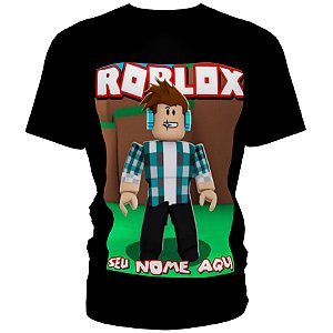 Camiseta infantil Roblox logo - camiseta game camiseta jogo