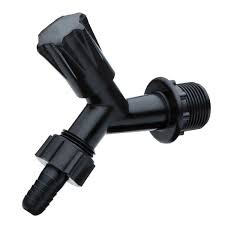 Torneira Plástica Preta Para Jardim 1/2 Pol. 6gd