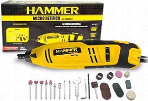 Kit micro retífica 150 watts 41 acessórios - GYMI150 - Hammer (220V