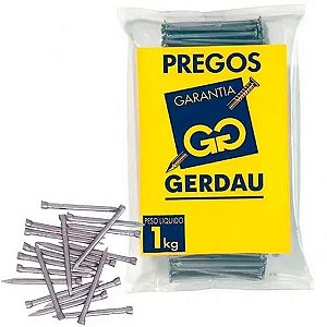 Prego Com Cabeça 17 X 21 Polido 1kg Gerdau