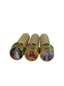 ASPERSÓRIO DOURADO PET 13CM - SANTOS DIVERSOS