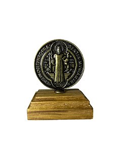 METAL MEDALHA SÃO BENTO C/ BASE 05CM - UNI