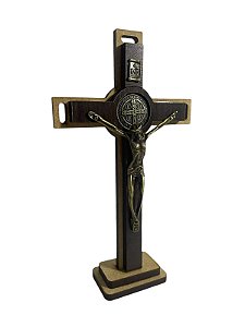 CRUCIFIXO MDF PAREDE/MESA MED 19CM