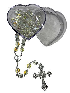 TERÇO NOIVA CRISTAL COM STRASS GRD 12MM - UNI